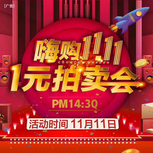 1元拍賣會(huì)，嗨購11.11