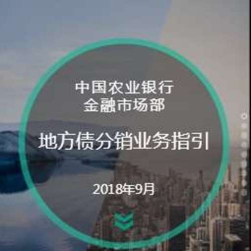 地方債分銷業(yè)務(wù)指引